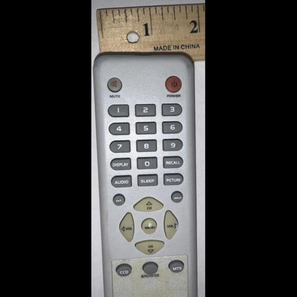 Insignia 210 000610/2 TV Remote Control OEM Gray UNTESTED - Picture 3 of 6